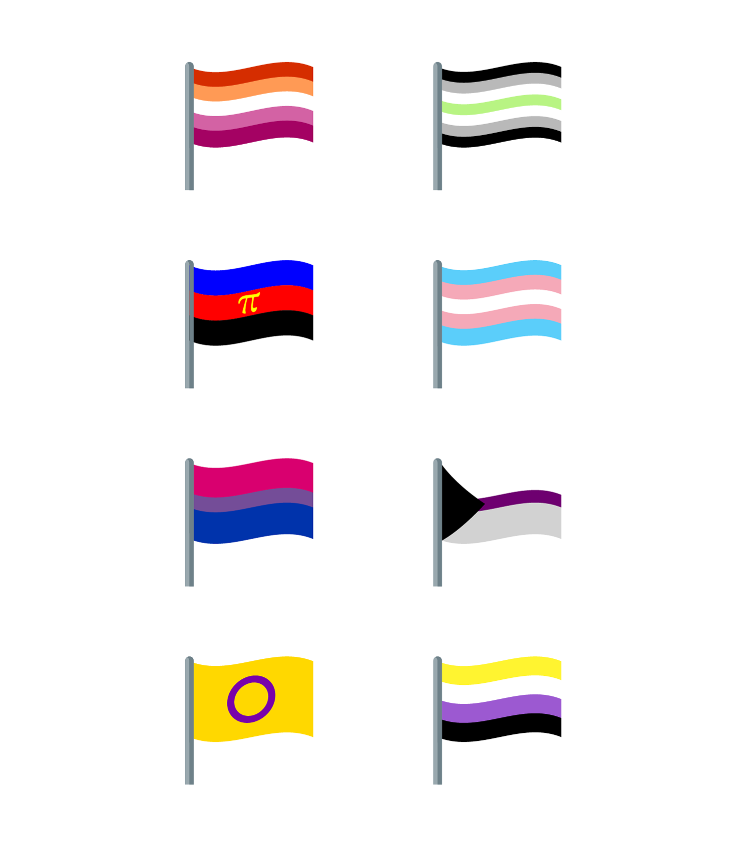 World S First Lgbt Emoji Flags For Pridemonth