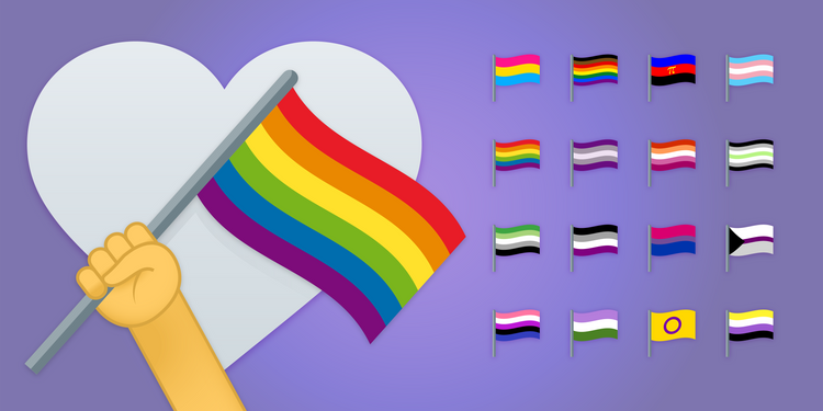how to get gay pride flag emoji copy and paste